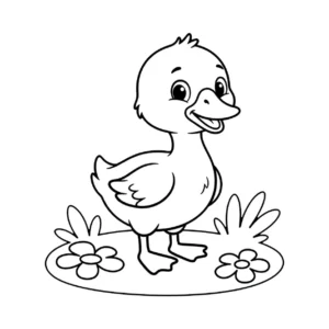 Desenhos de pato para imprimir e colorir - material pedagógico (página 4)